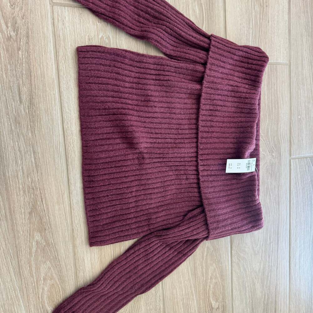 Red Off The Shoulder Sweater